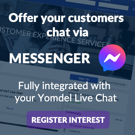 Yomdel live chat with messenger integration